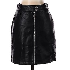 7 of all of Mankind Leather Skirt